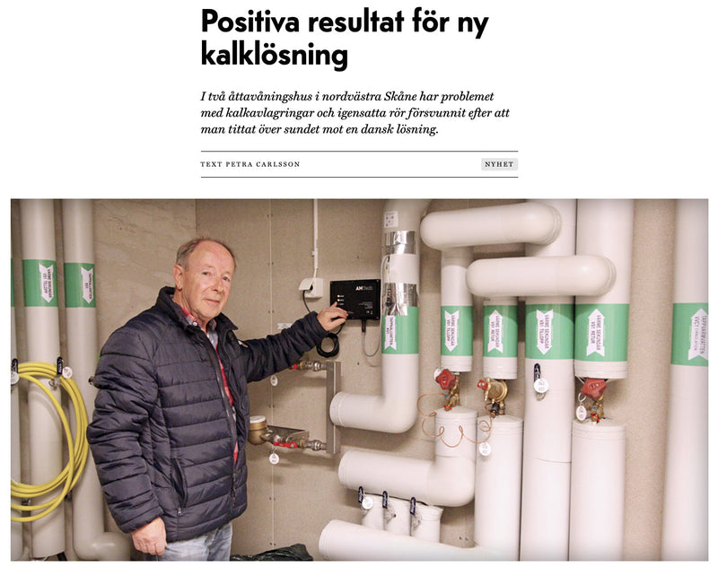 Artikel: Svensk boligforening tester Kalkknuser-system